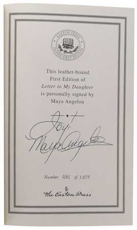 Lot #660 Maya Angelou Book - Image 1