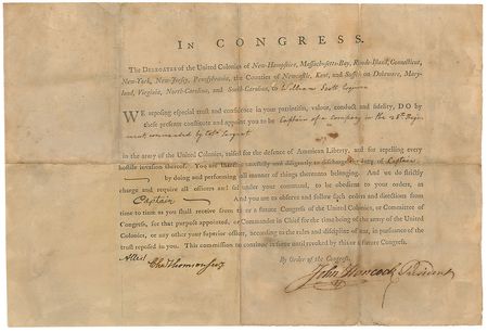 Lot #230 John Hancock: 