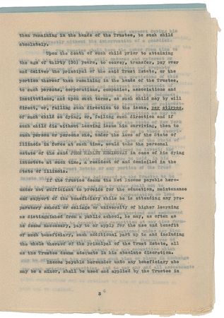Lot #603 Ernest Hemingway: Hemingway ensures the financial security of his eldest son before departing to cover the Spanish Civil War - Image 7