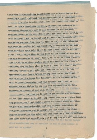 Lot #603 Ernest Hemingway: Hemingway ensures the financial security of his eldest son before departing to cover the Spanish Civil War - Image 8