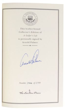 Lot #1485 Arnold Palmer Book - Image 1