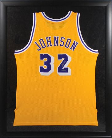 Lot #1448 Magic Johnson Basketball Jersey - Image 1