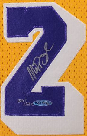 Lot #1448 Magic Johnson Basketball Jersey - Image 2