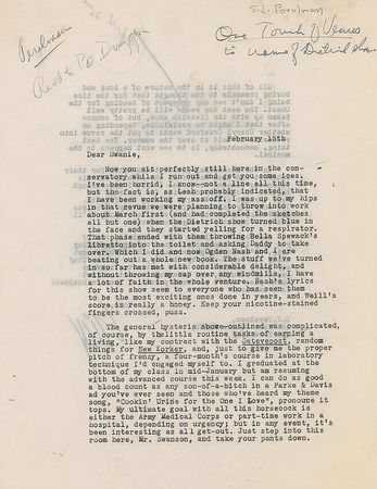 Lot #703 S. J. Perelman Typed Letter Signed - Image 1