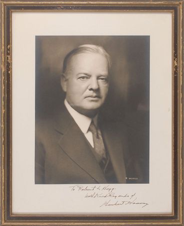 Lot #81 Herbert Hoover Signed Photograph - Image 1