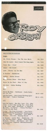 Lot #939 Roy Orbison Flyer - Image 2