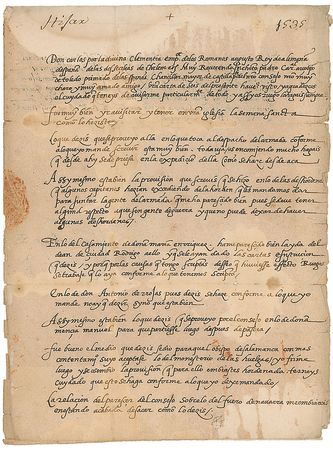 Lot #243 King Charles V Signed Letter - Image 1