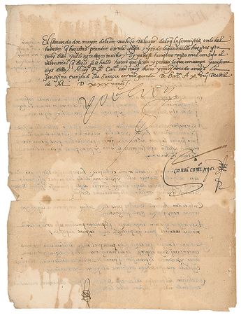 Lot #243 King Charles V Signed Letter - Image 2