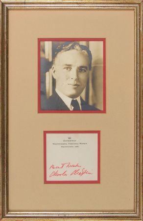 Lot #1010 Charlie Chaplin Signature - Image 1