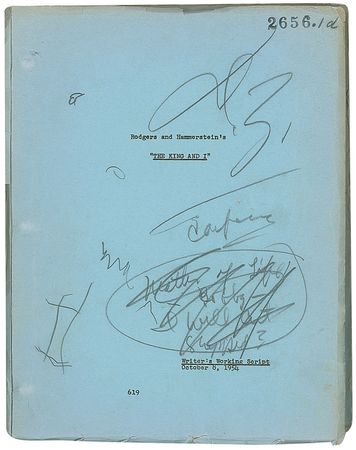 Lot #1283 Darryl F. Zanuck: Zanuck?s notated working script for The King and I - Image 1