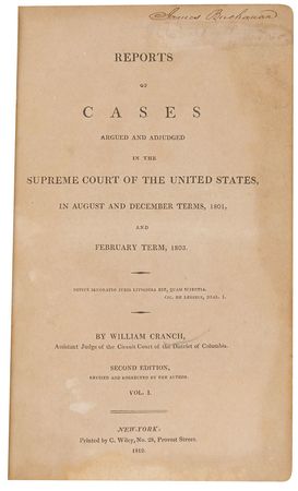 Lot #35 James Buchanan: Book of Supreme Court