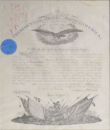 Lot #47 Andrew Johnson: 