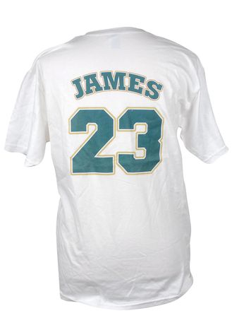 Lot #1366 LeBron James: Game-used jersey designed for the Pangos Dream Classic during James’s senior year - Image 4