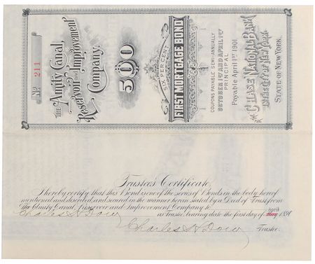 Lot #211 Charles H. Dow Signed Document - Image 2