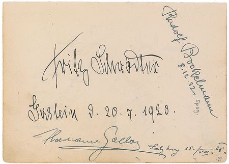 Lot #748 Composers and Singers: Unique collection including Ravel and a protege of Strauss - Image 1