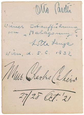 Lot #1151 Entertainers Signatures - Image 1