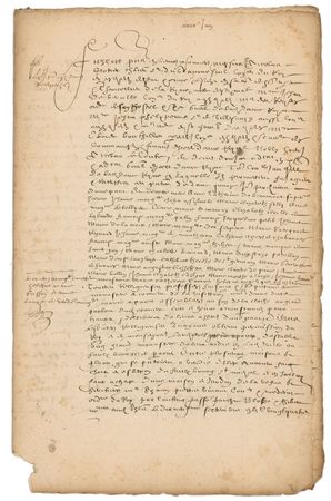 Lot #271 Marie de Medici: Lengthy document from the Queen Regent and her council - Image 1