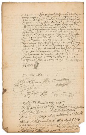 Lot #271 Marie de Medici: Lengthy document from the Queen Regent and her council - Image 6