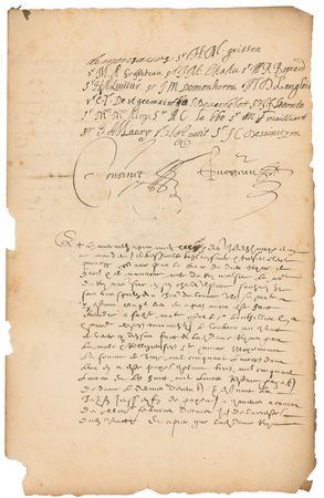 Lot #271 Marie de Medici: Lengthy document from the Queen Regent and her council - Image 7