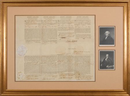 Lot #4 John Adams and John Marshall: Scarce and