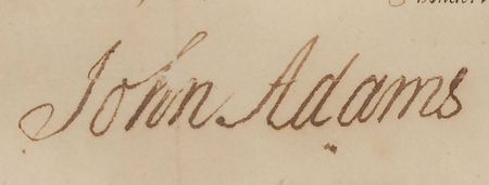 Lot #4 John Adams and John Marshall: Scarce and boldly signed 1800 ship’s papers for “the Brig called Fanny” - Image 2