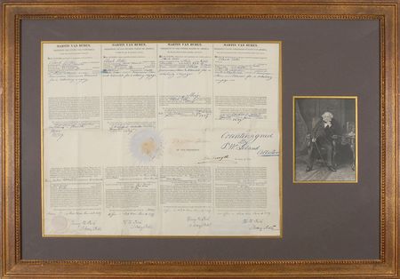 Lot #23 Martin Van Buren: Bold papers for the Gold