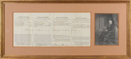 Lot #30 Millard Fillmore: Ship’s papers issued for