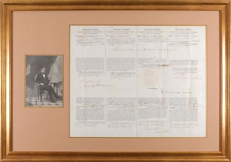 Lot #33 Franklin Pierce: Ship’s papers for a