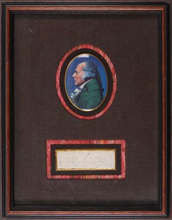 Lot #5 John Adams: Exceptionally large and choice