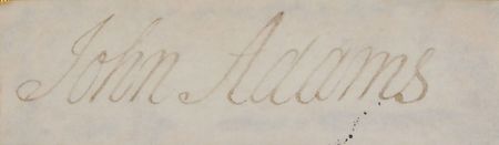 Lot #5 John Adams: Exceptionally large and choice signature of the second president - Image 2