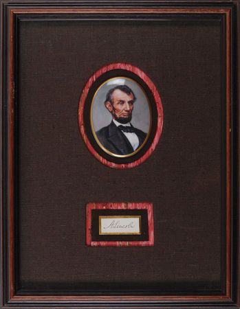 Lot #44 Abraham Lincoln: Perfect Hamilton-authenticated Lincoln signature - Image 1