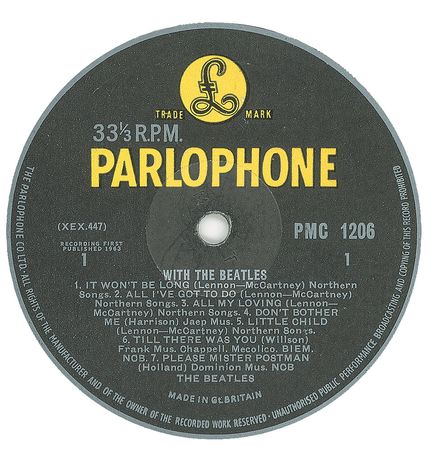 Lot #794 Beatles: Exceptionally rare uninscribed British copy of With the Beatles - Image 3