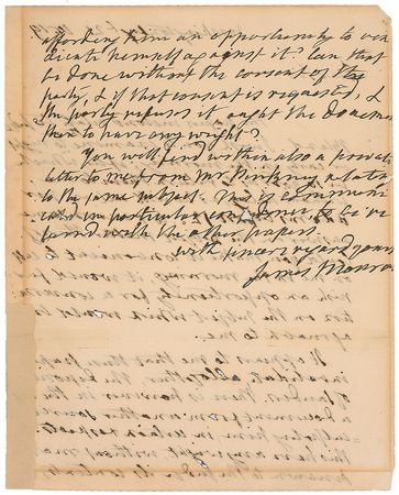 Lot #16 James Monroe: Investigating a former diplomat before he meets with John Quincy Adams - Image 2