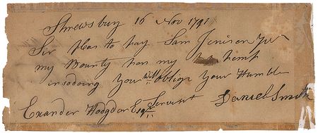Lot #231 John Hancock: A modest payment to a Massachusetts farmer for President Washington?s new wonder crop?hemp - Image 2