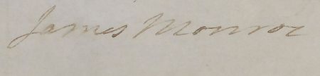 Lot #17 James Monroe Signed Document - Image 2