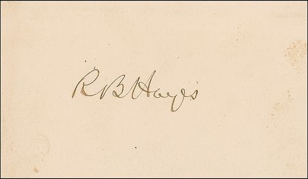Lot #37 Rutherford B. Hayes Signature - Image 2