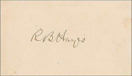 Lot #37 Rutherford B. Hayes Signature - Image 1