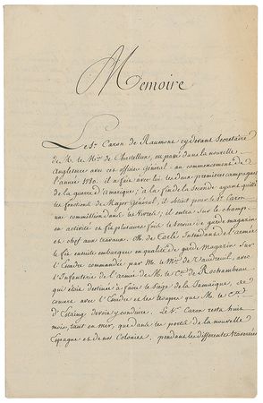 Lot #356 Marquis de Lafayette: Lafayette recommends a French soldier who fought in the American Revolution - Image 1