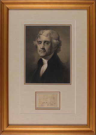 Lot #5 Thomas Jefferson Signature