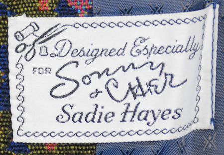 Lot #851 Sonny and Cher: Sadie Hayes-designed matching jacket and top with photo provenance - Image 3