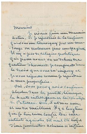 Lot #556 George Sand: “He is a superior man beneath the rough exterior of a poor peasant” - Image 1