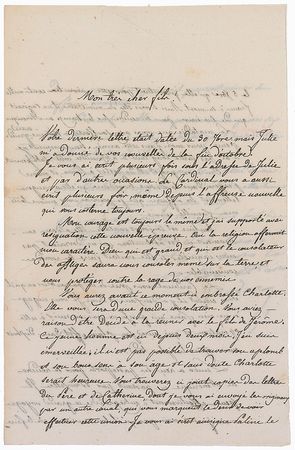 Lot #145 Letizia Ramolino Bonaparte Signed Letter - Image 1