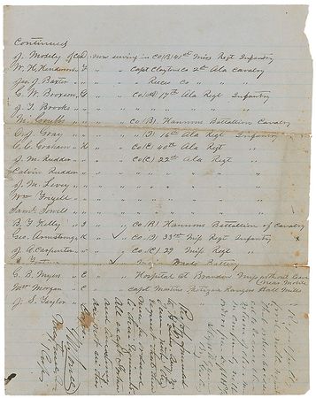 Lot #372 Lloyd Tilghman and Mansfield Lovell Endorsements - Image 1