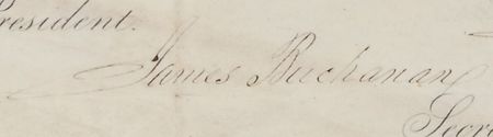 Lot #18 James Polk and James Buchanan: Scarce and highly desirable Polk and Buchanan appointment for a postal auditor - Image 2