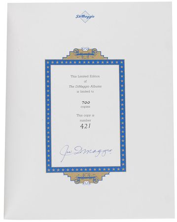 Lot #975 Joe DiMaggio: Beautiful limited edition of the DiMaggio albums - Image 1