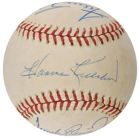 Lot #966 Baseball: 500 Home Run Club Baseball - Image 2