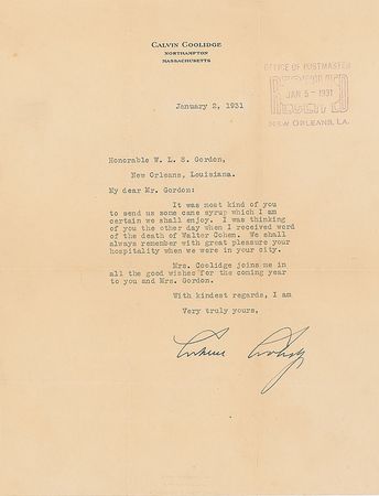 Lot #65 Calvin Coolidge Letters - Image 4
