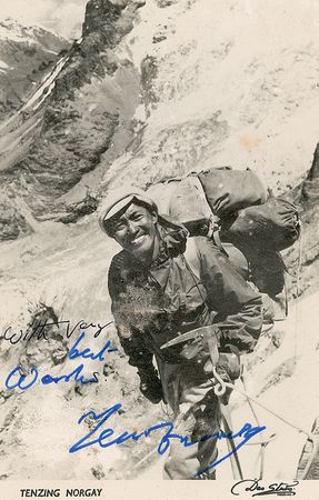 Lot #323 Edmund Hillary and Tenzing Norgay Signed Photographs - Image 2