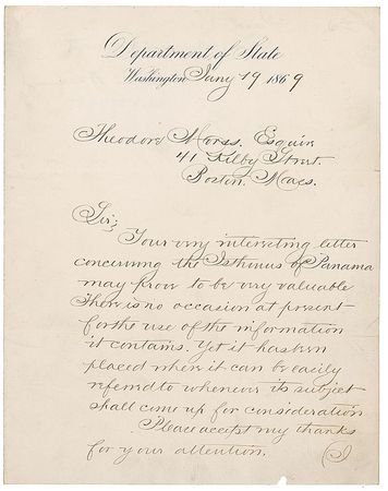 Lot #283 William Seward Signed Letter - Image 1
