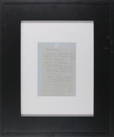 Lot #211 John F. Kennedy, Jr: A very early thank-you letter to a member of the ‘Fearsome Foursome’ - Image 2